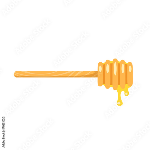 wooden honey ladle.
