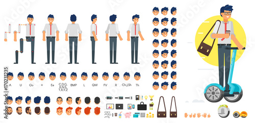 businessman character creation set