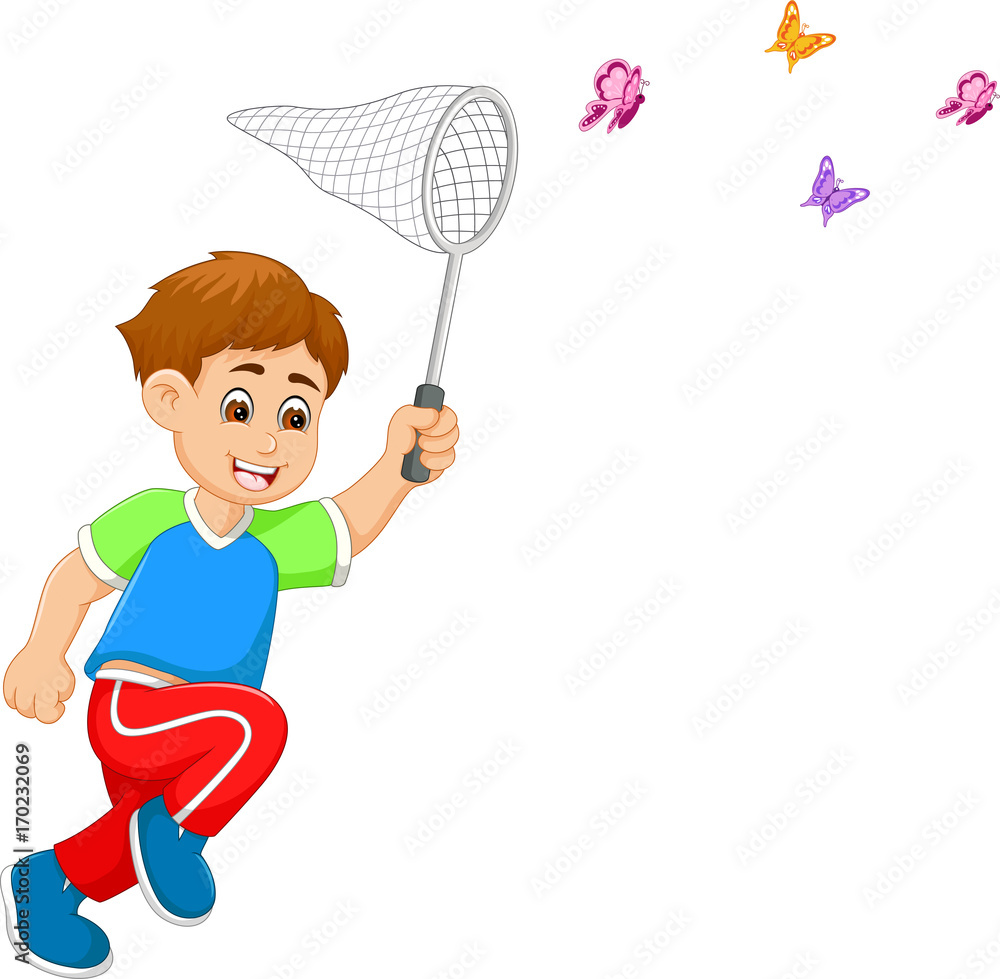 people run to cathcing butterfly with happiness cartoon people run to cathcing butterfly with happiness cartoon