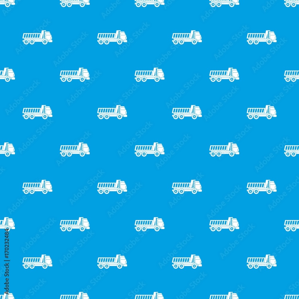 Dumper truck pattern seamless blue Dumper truck pattern seamless blue