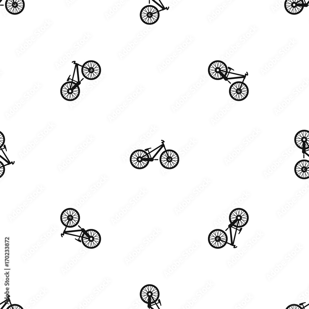 Bike pattern seamless black Bike pattern seamless black