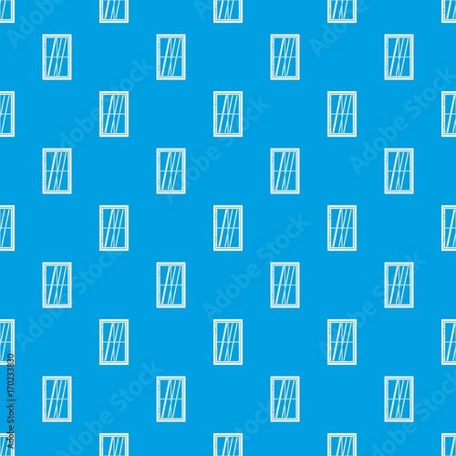 Closed window pattern seamless blue