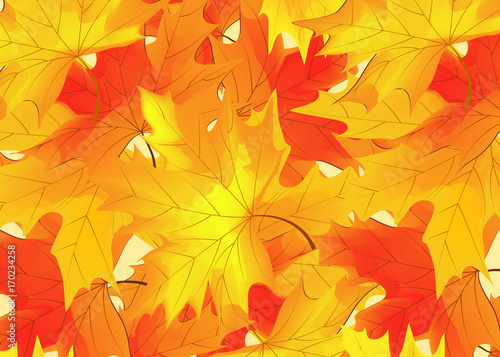 Background with autumn leaves