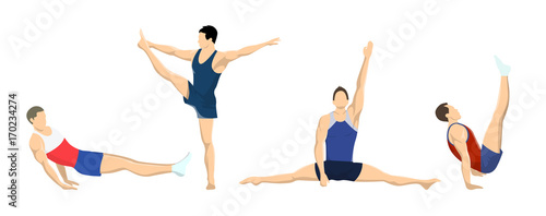Gymnastics with men.