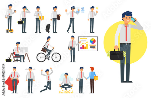 businessman character set