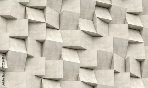 Obraz ściana 3d, geometryczne tło