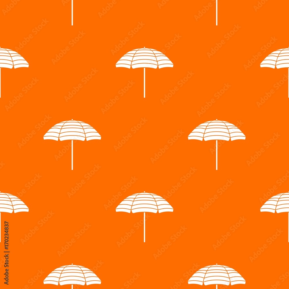 Beach umbrella pattern seamless