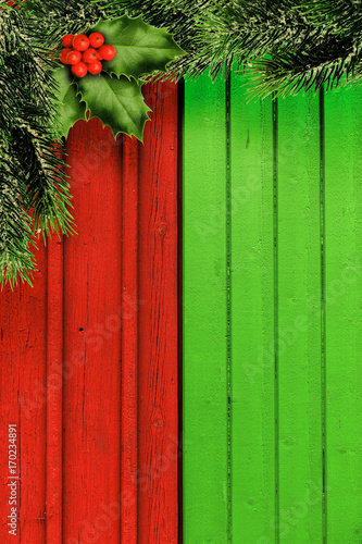 Rot Grüner Weihnachtshintergrund