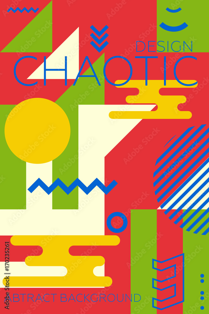 Modern colored stylish abstract poster Modern colored stylish abstract poster