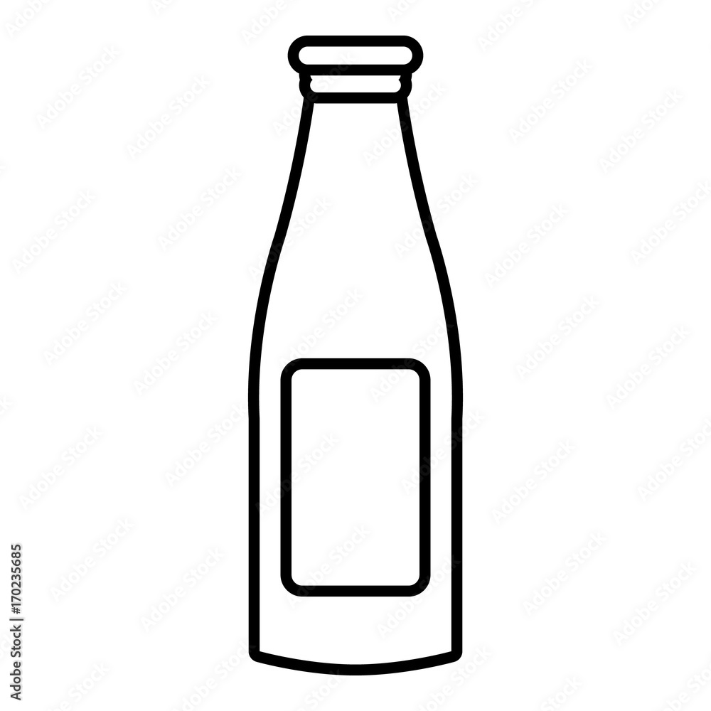 Bottle cream icon , outline style Bottle cream icon , outline style