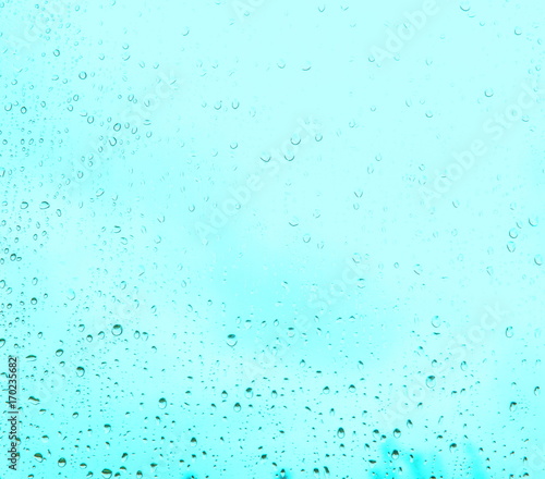rain drops, water drops of rain on a window glass