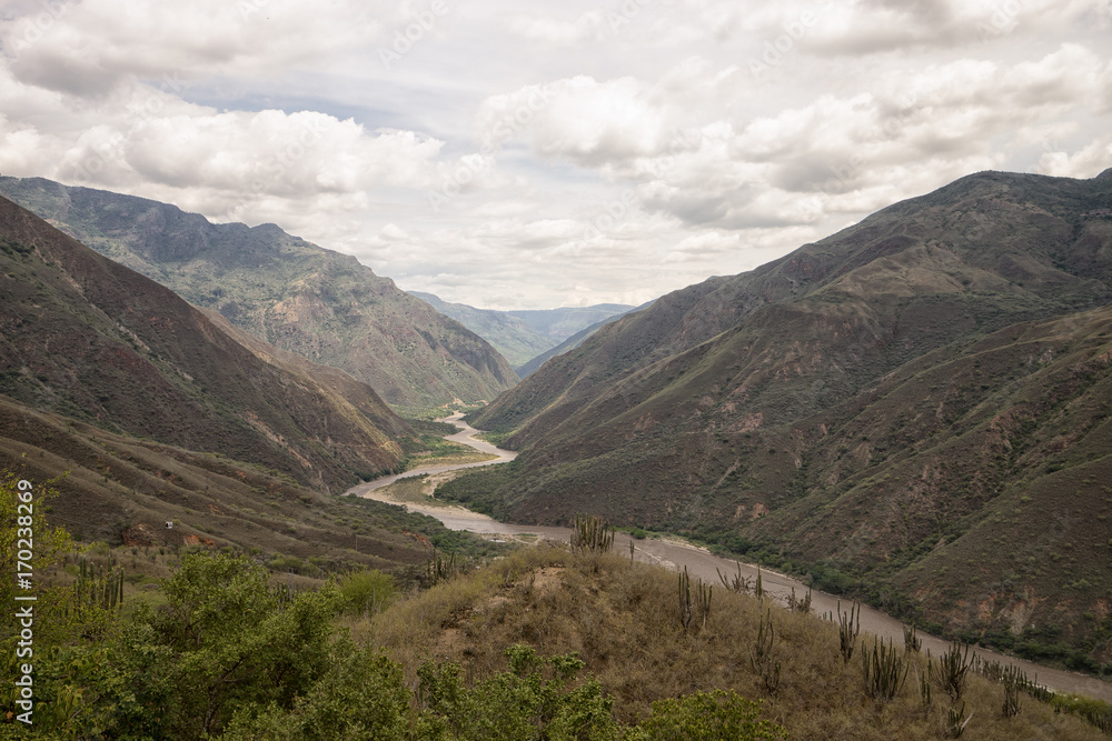 Chicamocha canyon in Colombia