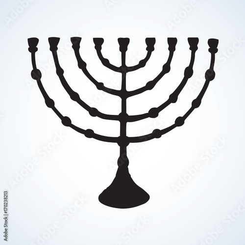 Menorah. Vector drawing