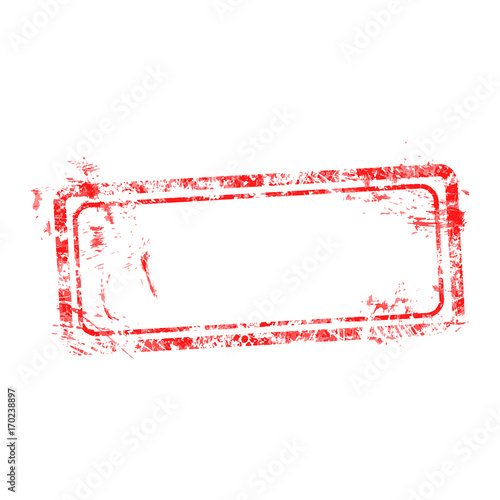 vector illustration blank red used business grunge stamp isolated on white background with copy space