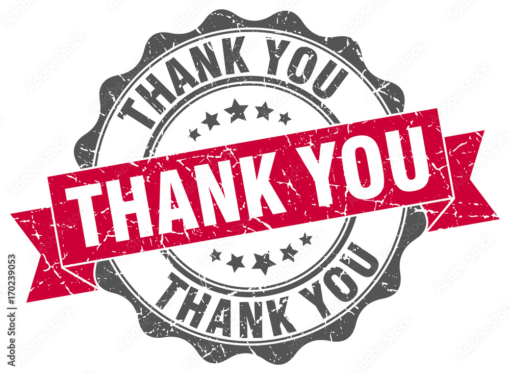 Obraz premium thank you stamp. sign. seal