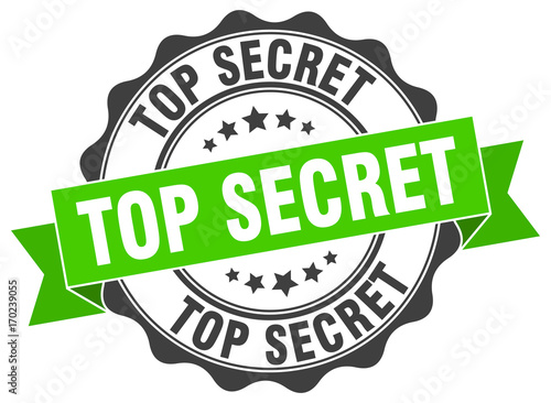 top secret stamp. sign. seal
