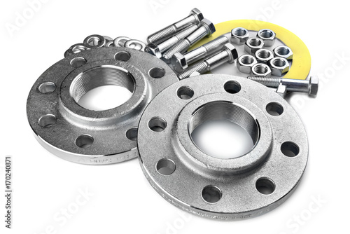 Flange screws and nuts