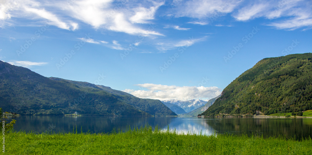 Beautiful nature Norway natural landscape.