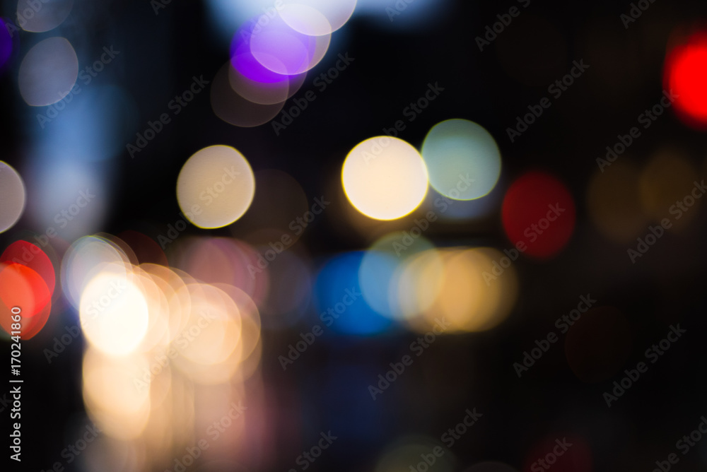 Night light bokeh Night light bokeh