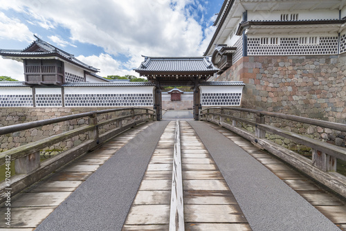 Historical road in Kanazawa, Japan