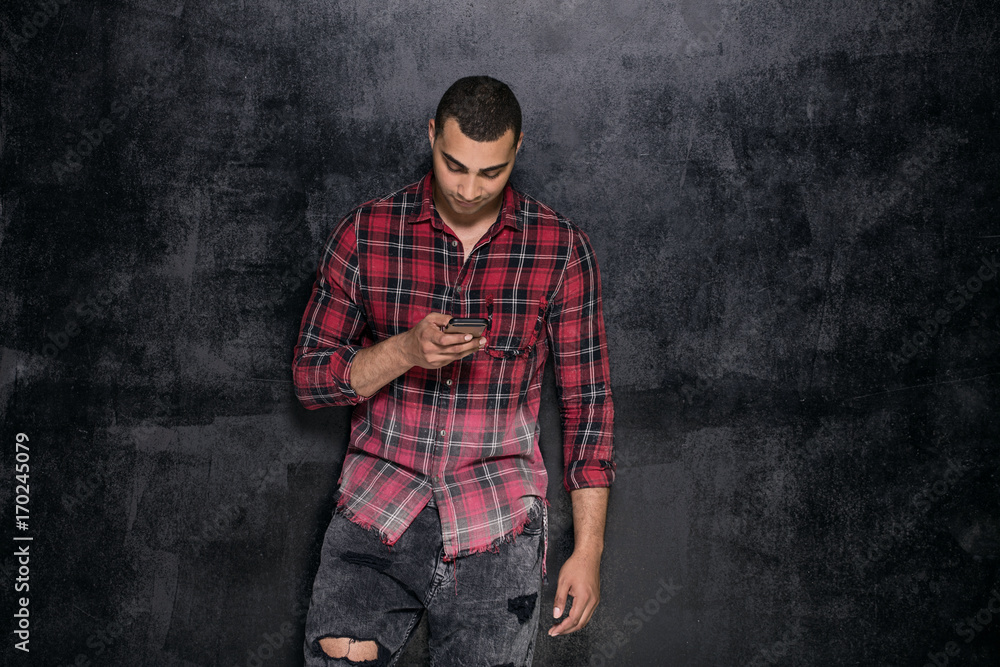 Portrait of fashionable young man. Portrait of fashionable young man.
