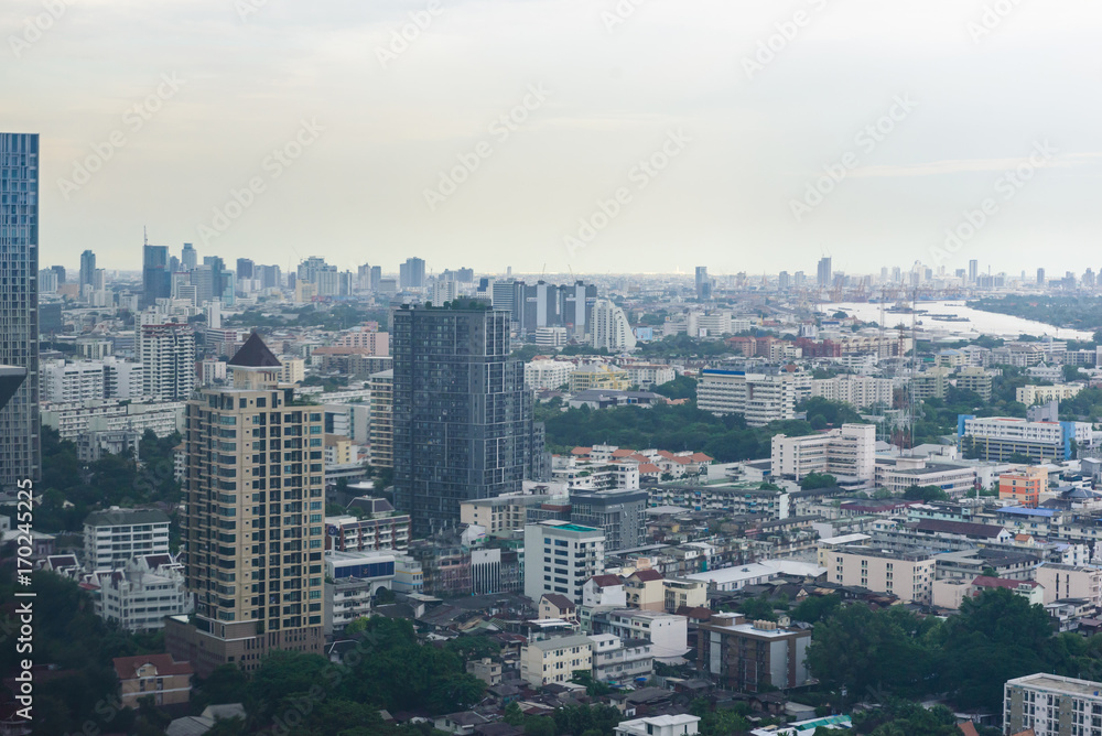 Cityscape view of Bangkok, Thailand