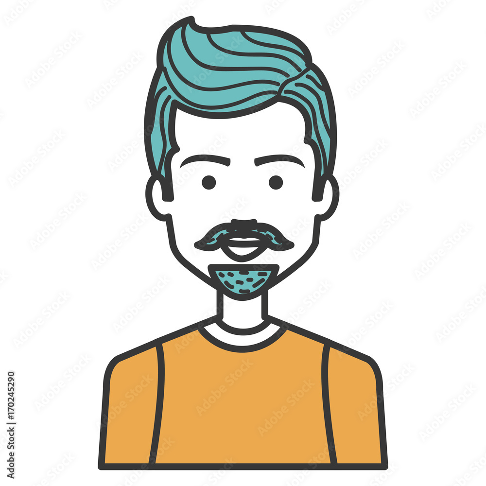 young man with beard avatar character vector illustration design young man with beard avatar character vector illustration design