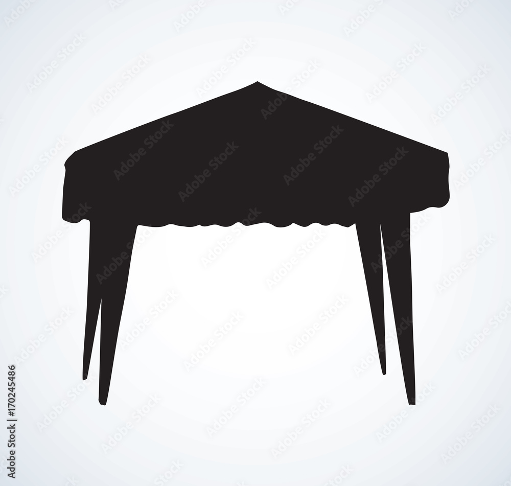 Tent. Vector drawing Tent. Vector drawing
