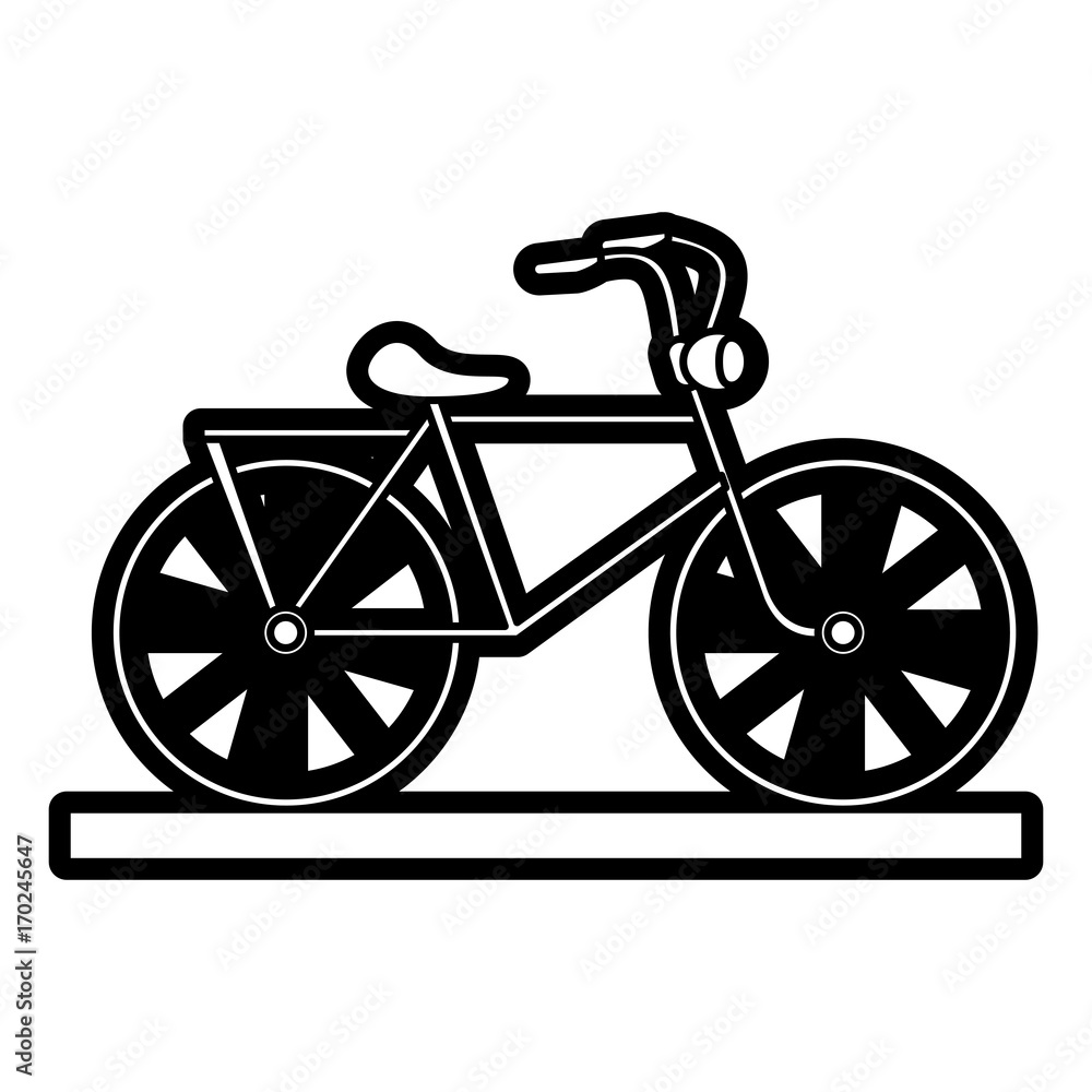 Fototapeta premium Bike of vehicle bicycle and cycle theme Isolated design Vector illustration