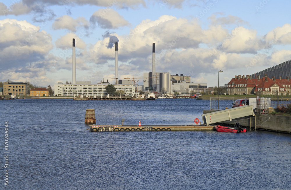 Industrial buildings in Copenhagen, Denmark