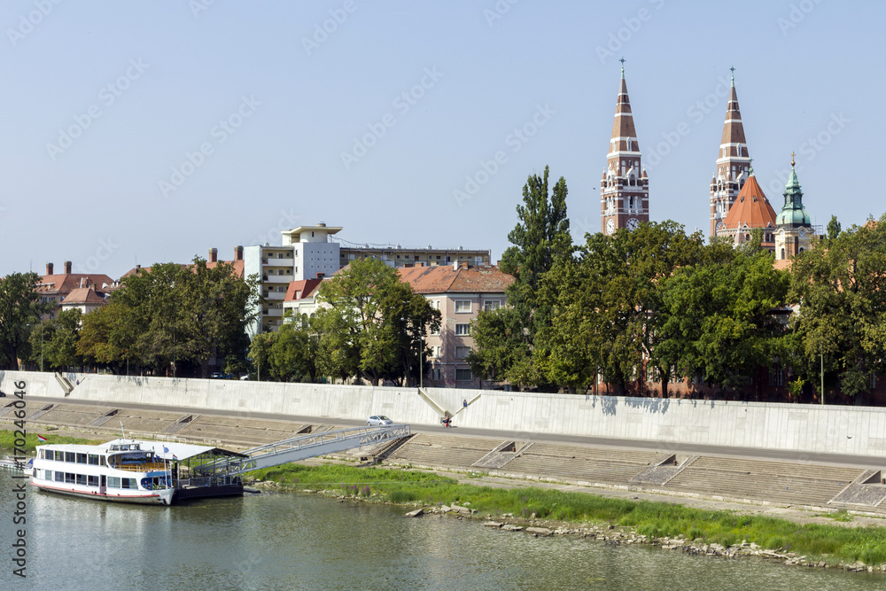 Obraz premium Tisza at Szeged