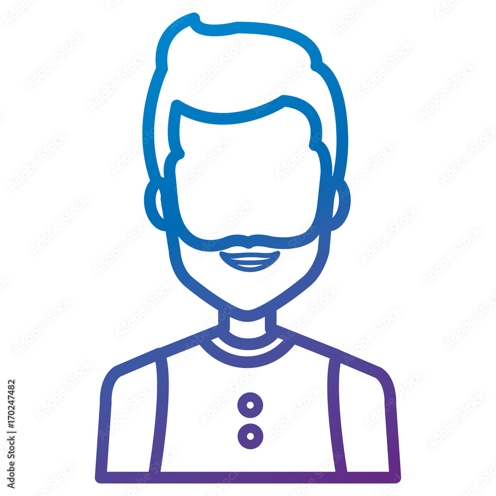 young man with beard avatar character vector illustration design young man with beard avatar character vector illustration design