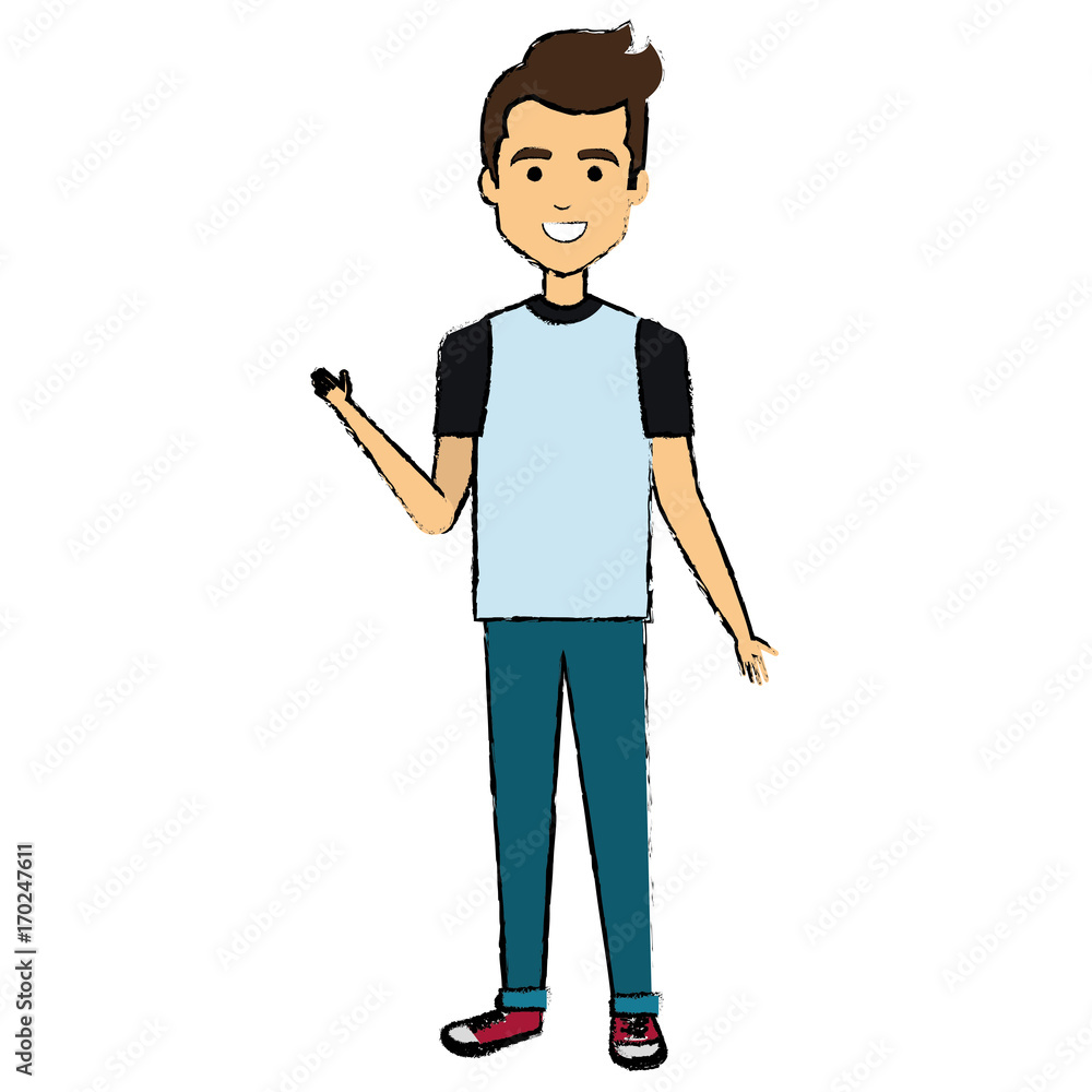 young man avatar character vector illustration design young man avatar character vector illustration design
