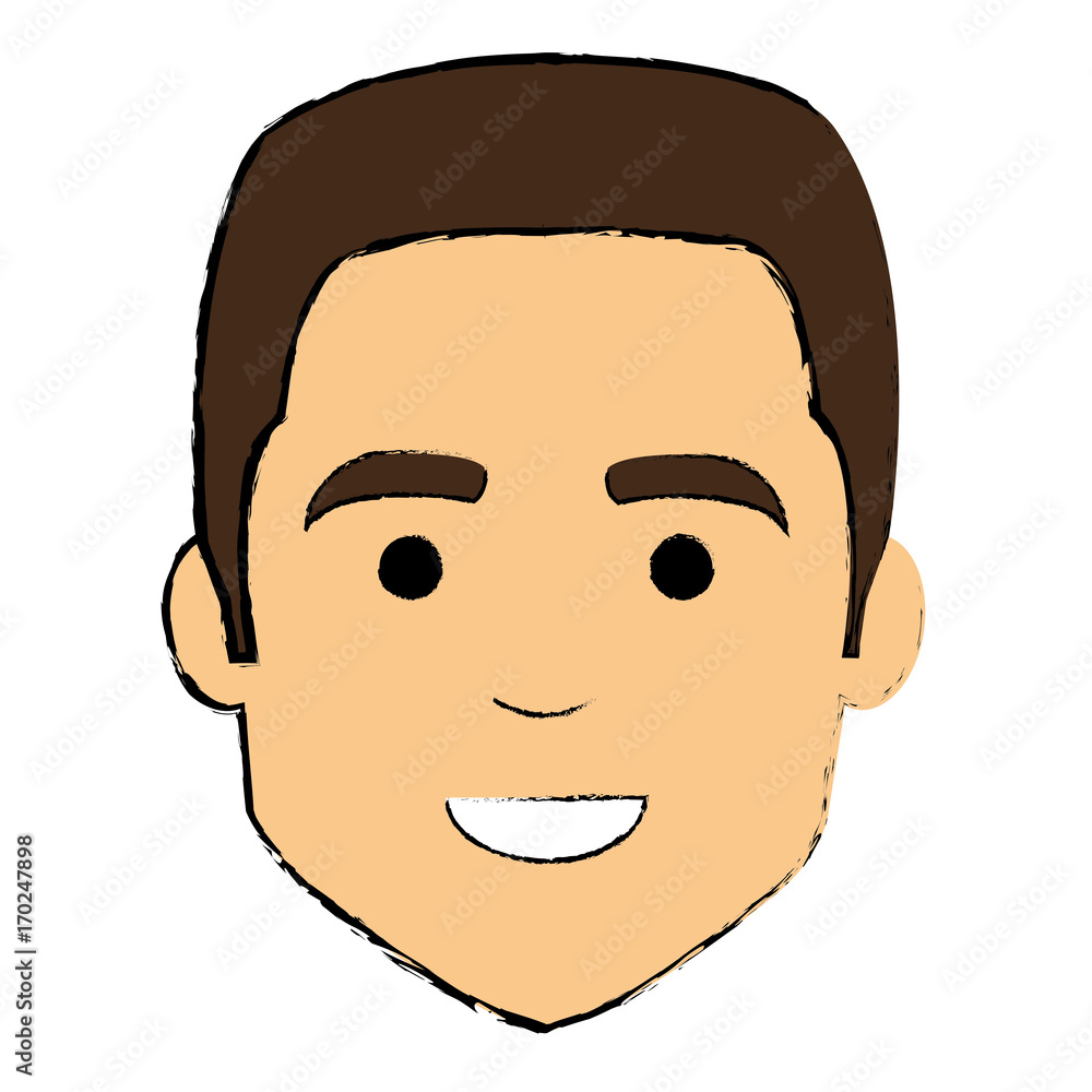 young man head avatar character vector illustration design young man head avatar character vector illustration design