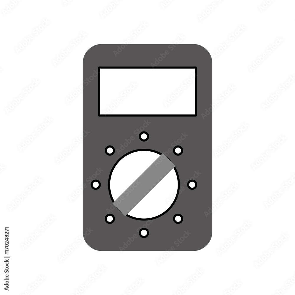 tester device electricity measuring icon vector illustration