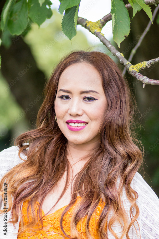 Fototapeta premium Portrait of a Filipino model