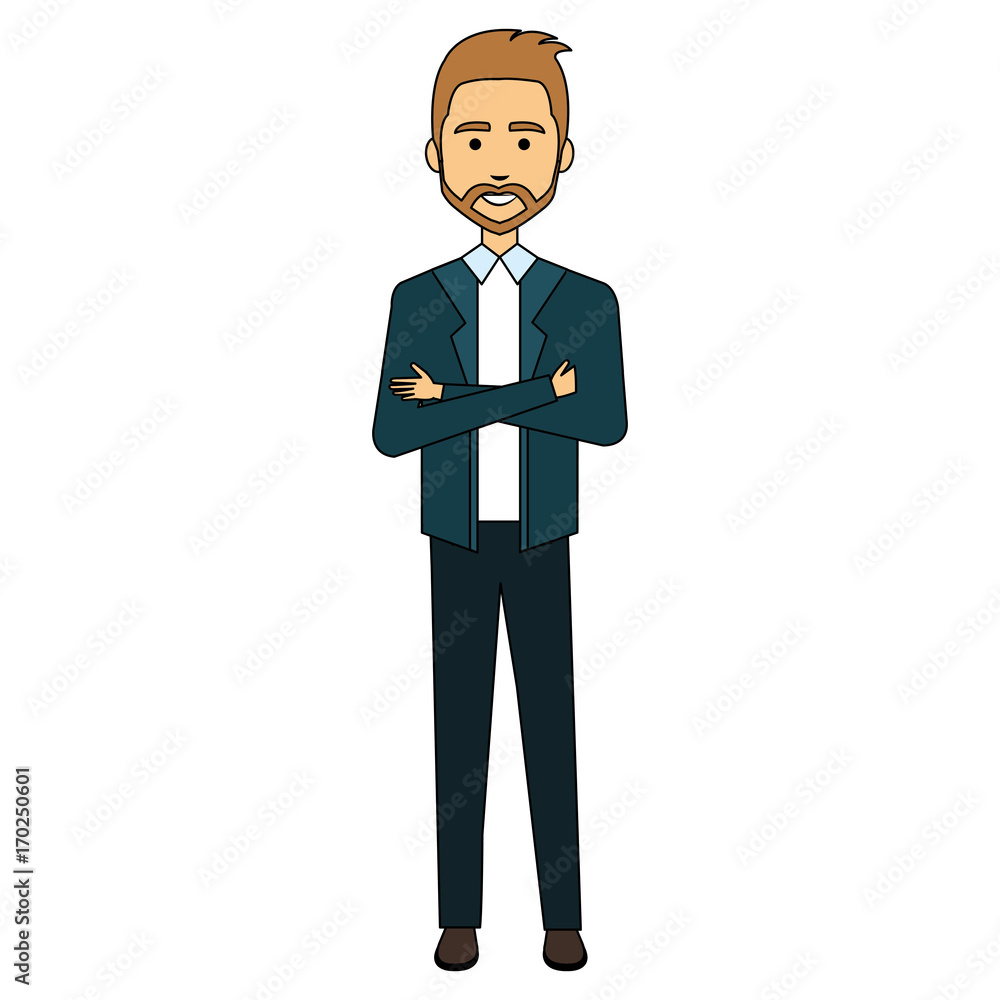 elegant businessman avatar character vector illustration design elegant businessman avatar character vector illustration design