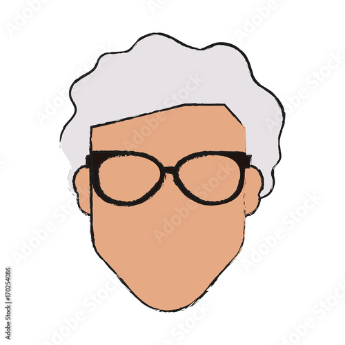 Grandmother of old person and woman theme Isolated design Vector illustration