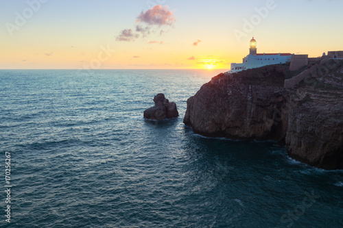 St. Vincente Lighthouse at sunset