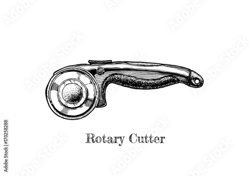 illustration of rotary cutter