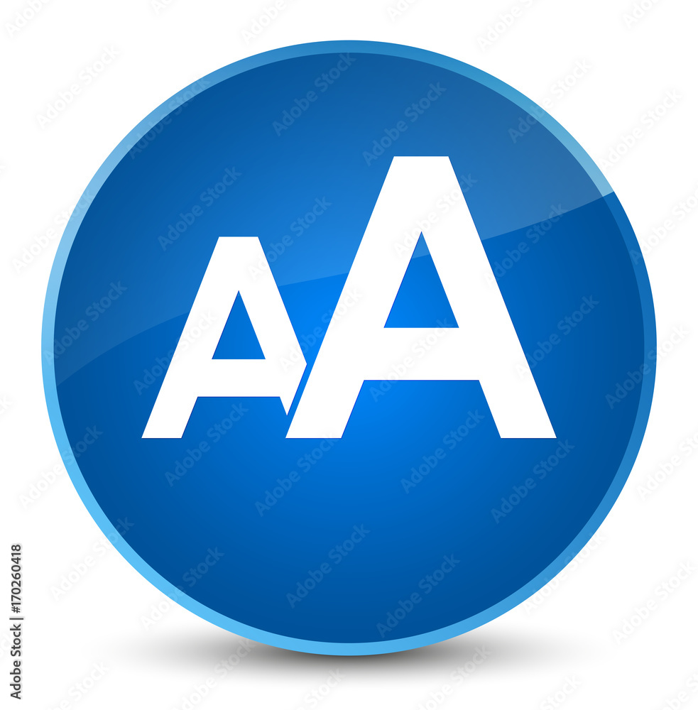 Font size icon elegant blue round button Font size icon elegant blue round button