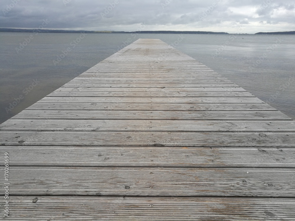 Fototapeta premium Steg ins Meer