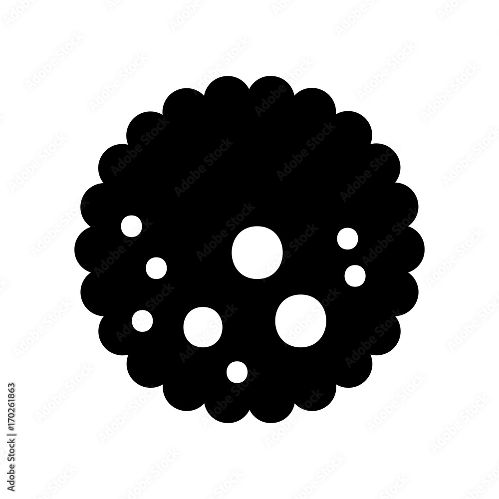 chocolate chip cookie dessert eating icon vector illustration chocolate chip cookie dessert eating icon vector illustration