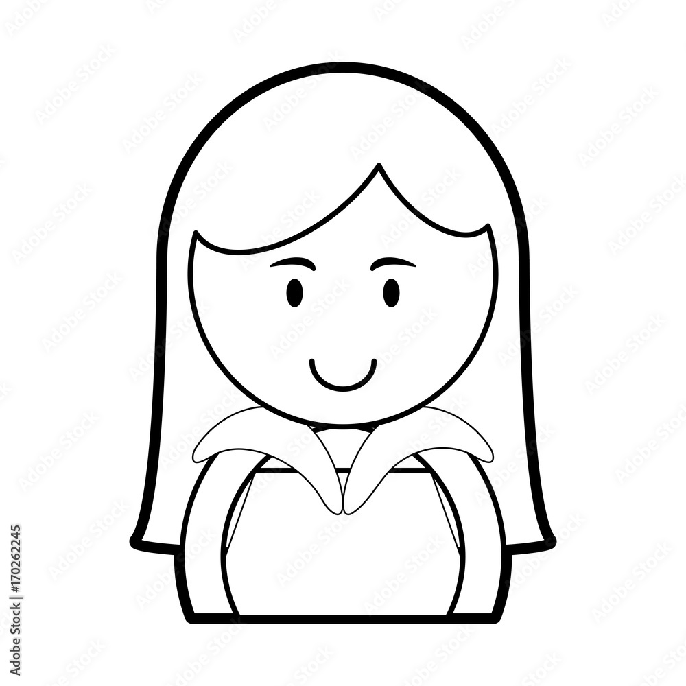 Girl cartoon of kid childhood and little theme Isolated design Vector illustration Girl cartoon of kid childhood and little theme Isolated design Vector illustration