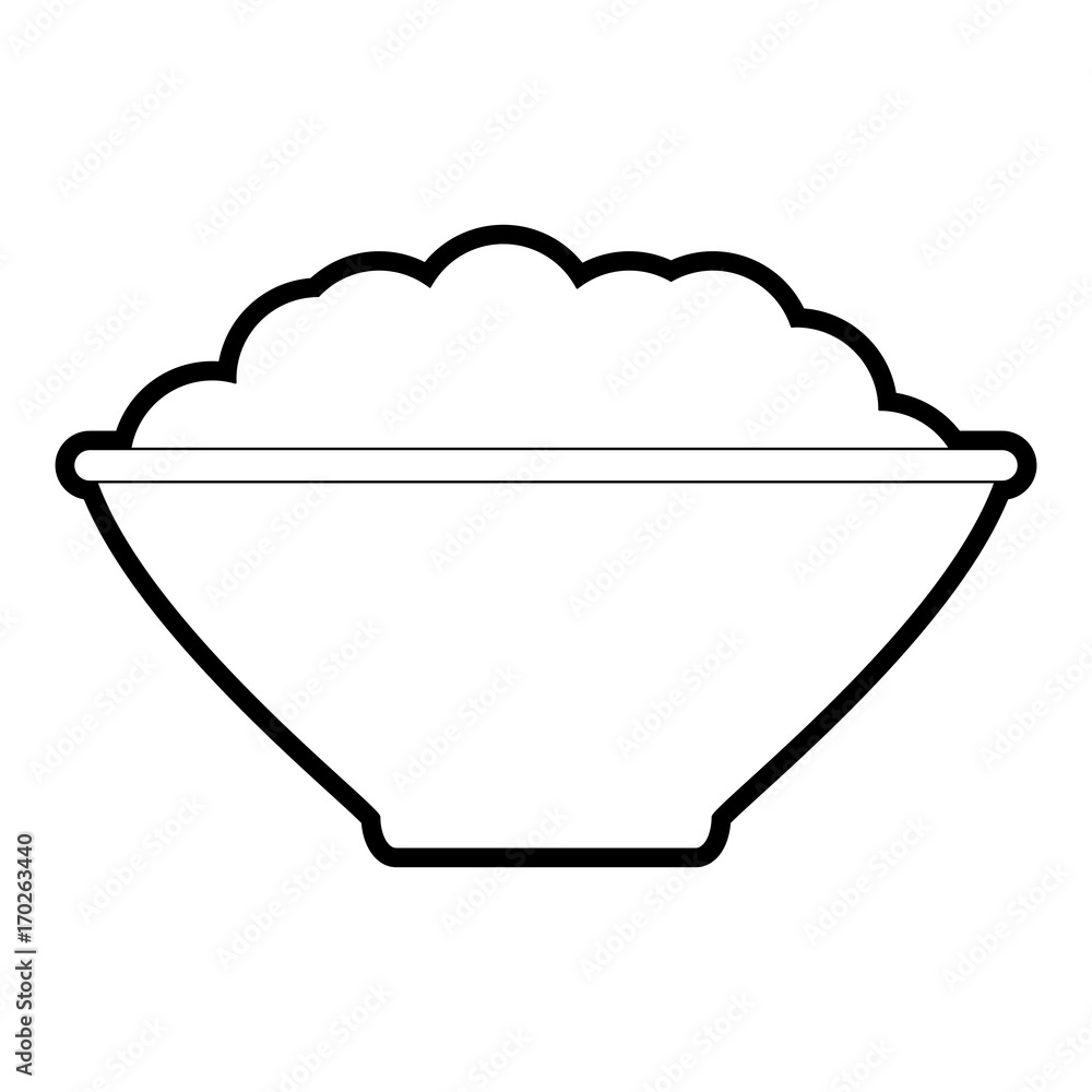 Rice of fast food urban and menu theme Isolated design Vector illustration Rice of fast food urban and menu theme Isolated design Vector illustration