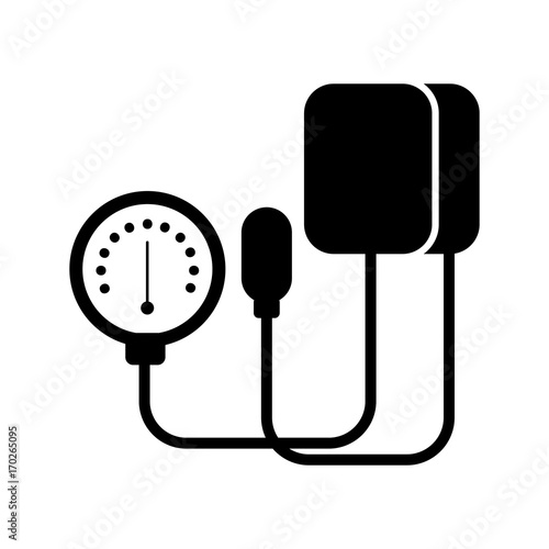 medical tonometer for measuring blood pressure isolated on white background vector illustration