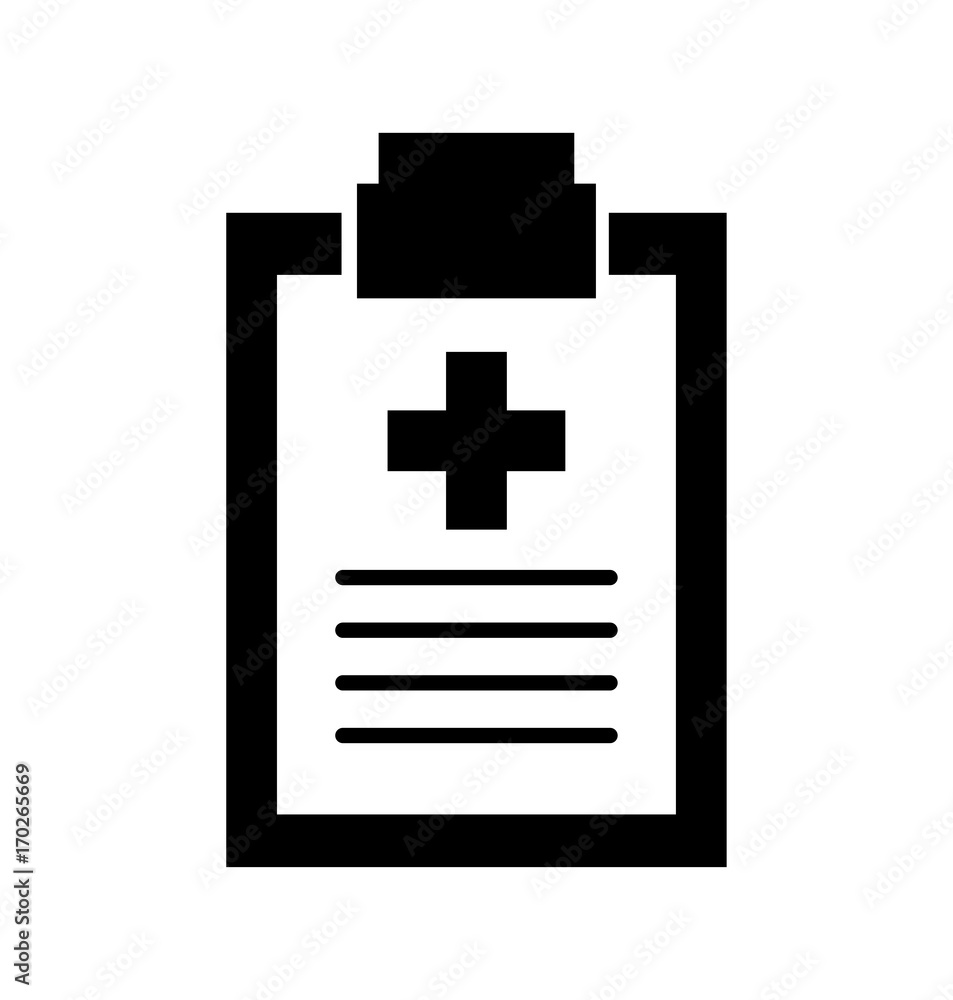 clipboard checklist report medical instrument work vector illustration clipboard checklist report medical instrument work vector illustration
