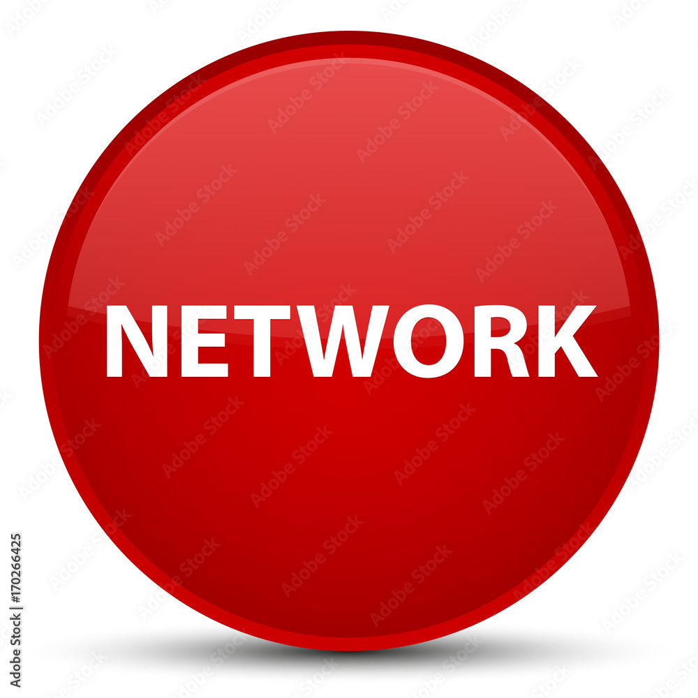 Network special red round button Network special red round button
