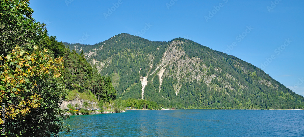 der Plansee nahe Reutte in Tirol,Österreich