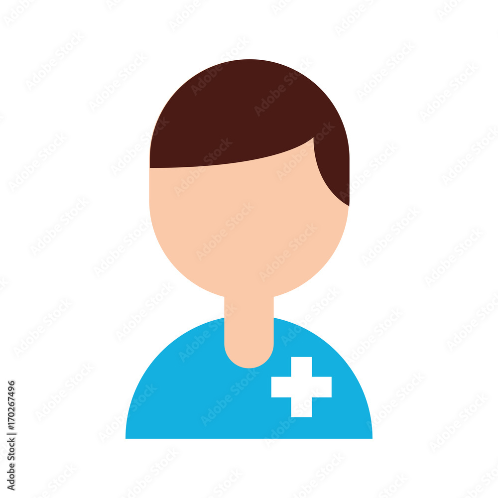 medical people staff help professional character vector illustration